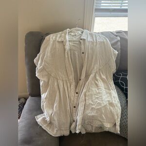 Umgee Natural Linen Top